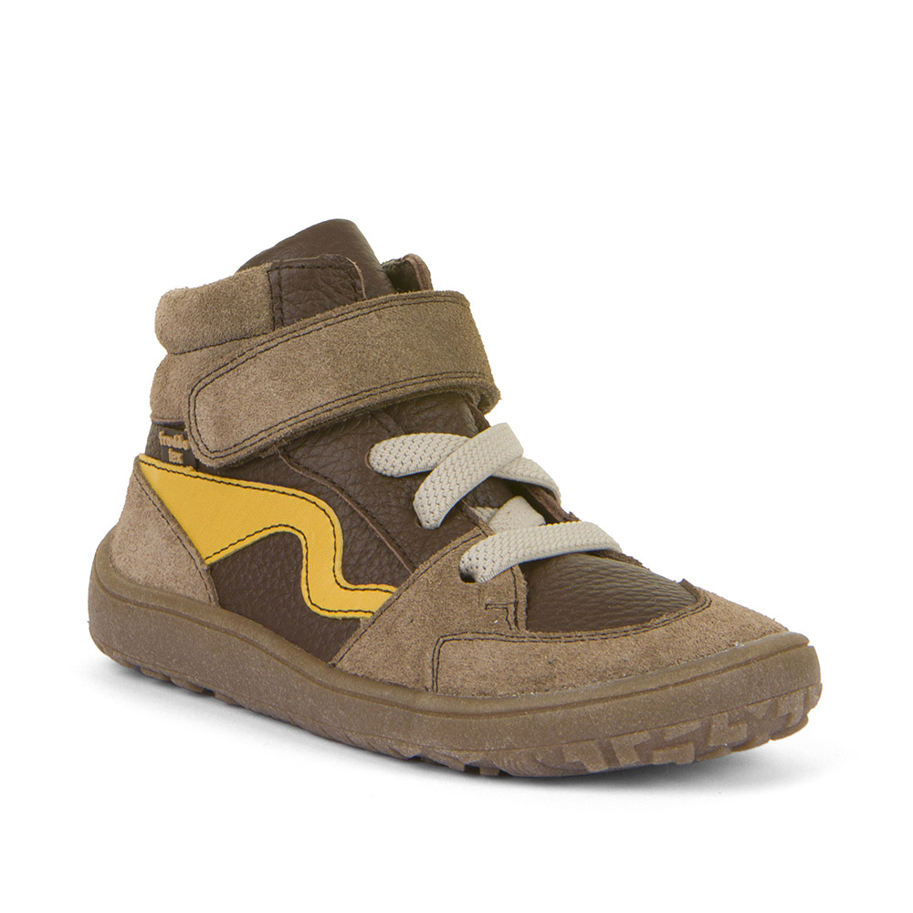 FRODDO HIGH TOPS KOTNÍKOVÉ BAREFOOT BOTY BROWN